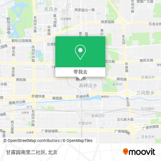 甘露园南里二社区地图
