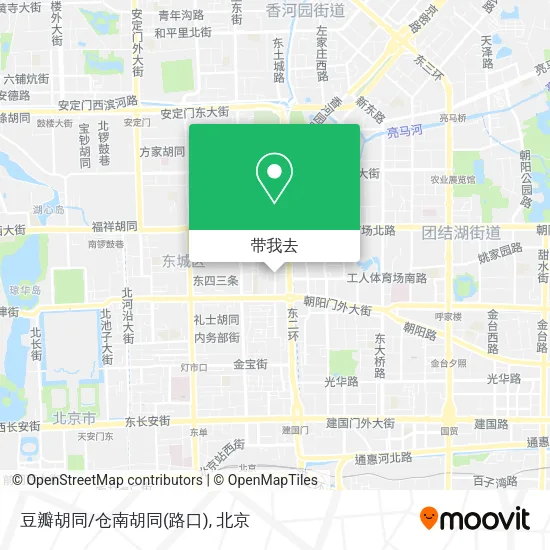 豆瓣胡同/仓南胡同(路口)地图