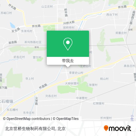 北京世桥生物制药有限公司地图