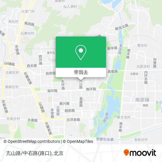 亢山路/中石路(路口)地图
