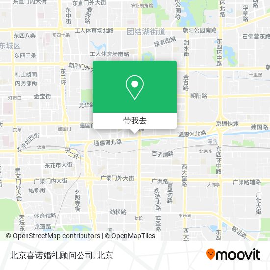 北京喜诺婚礼顾问公司地图