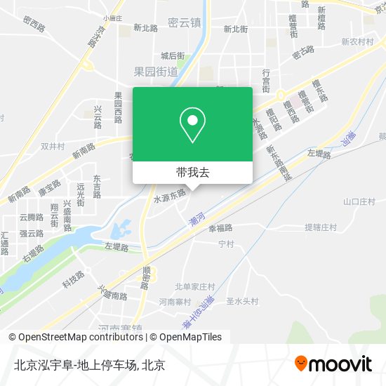 北京泓宇阜-地上停车场地图