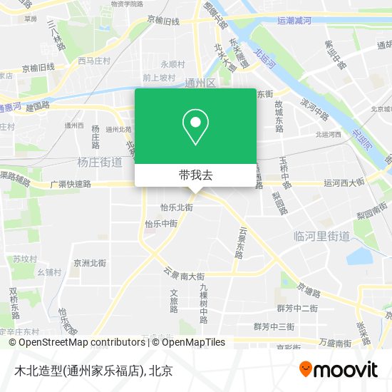 木北造型(通州家乐福店)地图