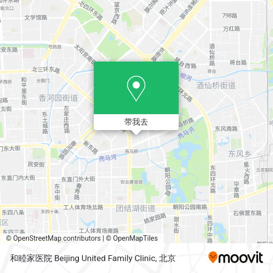 和睦家医院 Beijing United Family Clinic地图