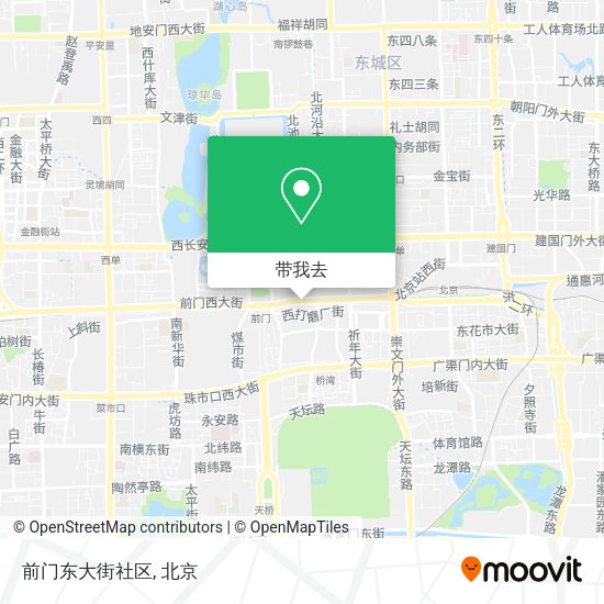 前门东大街社区地图