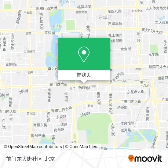 前门东大街社区地图