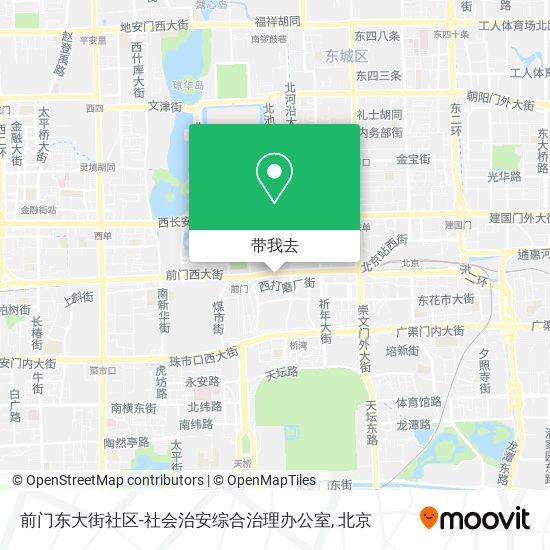 前门东大街社区-社会治安综合治理办公室地图