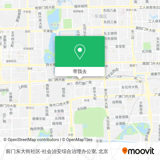 前门东大街社区-社会治安综合治理办公室地图