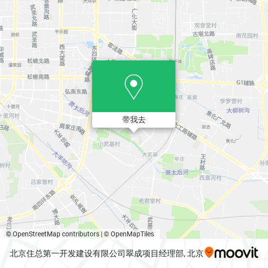 北京住总第一开发建设有限公司翠成项目经理部地图