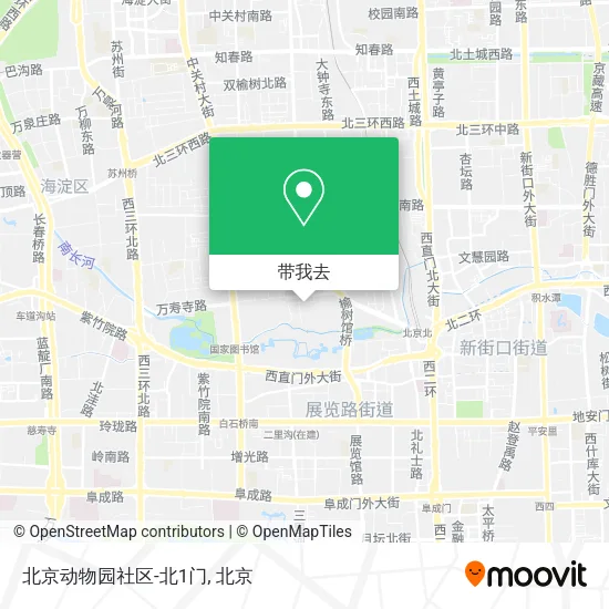 北京动物园社区-北1门地图