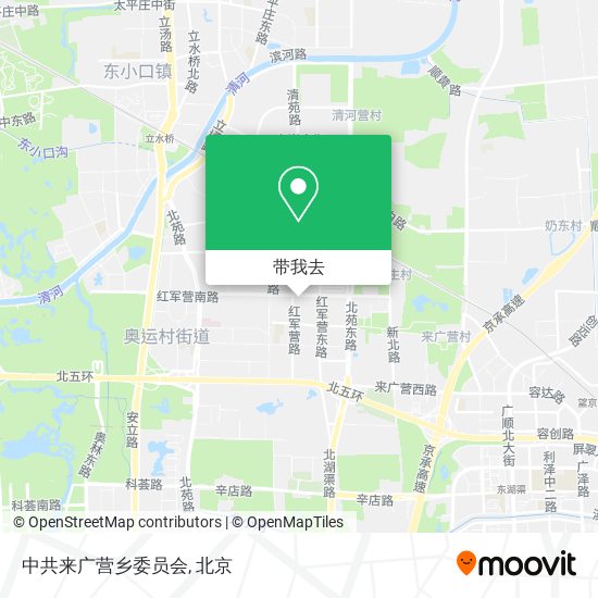 中共来广营乡委员会地图