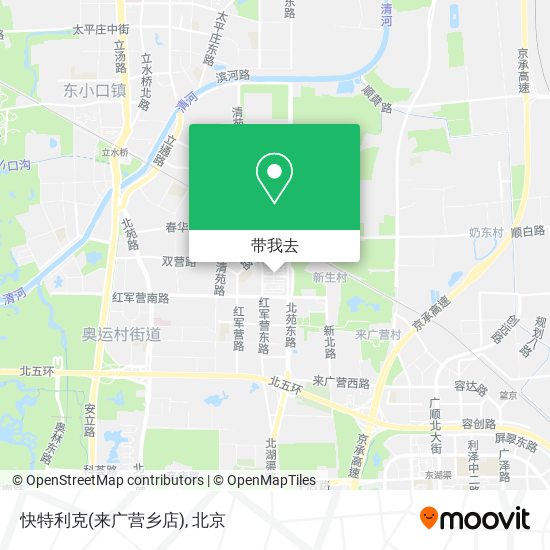 快特利克(来广营乡店)地图