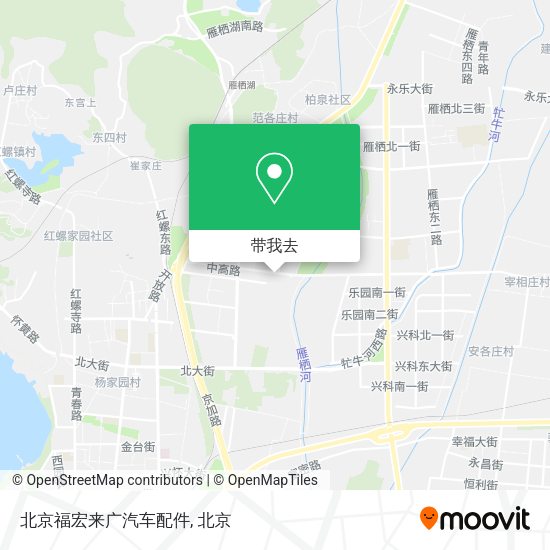 北京福宏来广汽车配件地图
