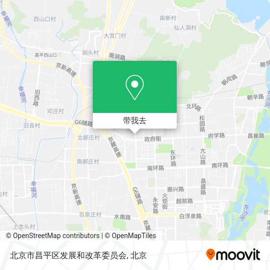 北京市昌平区发展和改革委员会地图