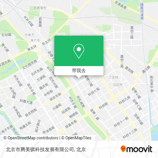 北京市腾美骐科技发展有限公司地图