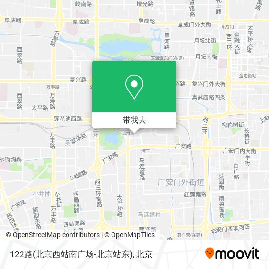 122路(北京西站南广场-北京站东)地图