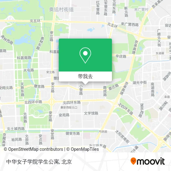 中华女子学院学生公寓地图