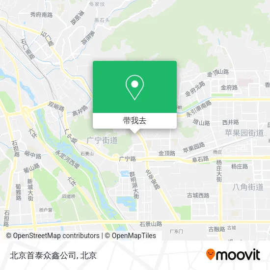 北京首泰众鑫公司地图