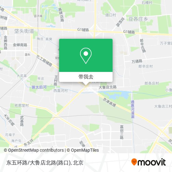东五环路/大鲁店北路(路口)地图