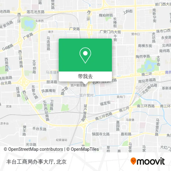 丰台工商局办事大厅地图