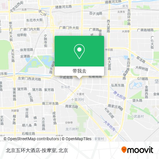 北京五环大酒店-按摩室地图