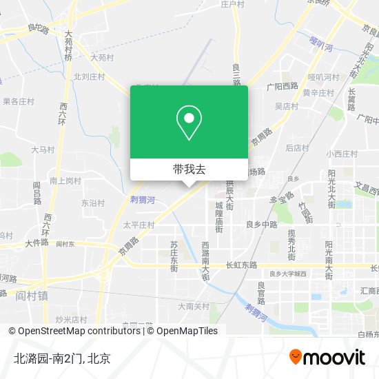 北潞园-南2门地图