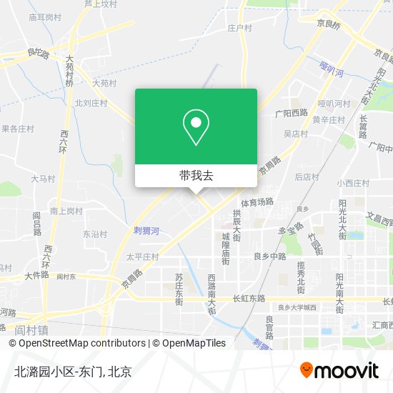 北潞园小区-东门地图