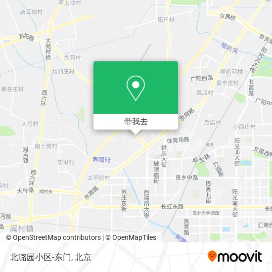北潞园小区-东门地图