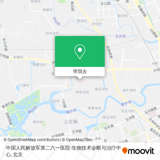 中国人民解放军第二六一医院-生物技术诊断与治疗中心地图