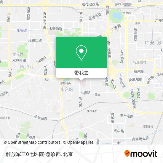 解放军三0七医院-急诊部地图
