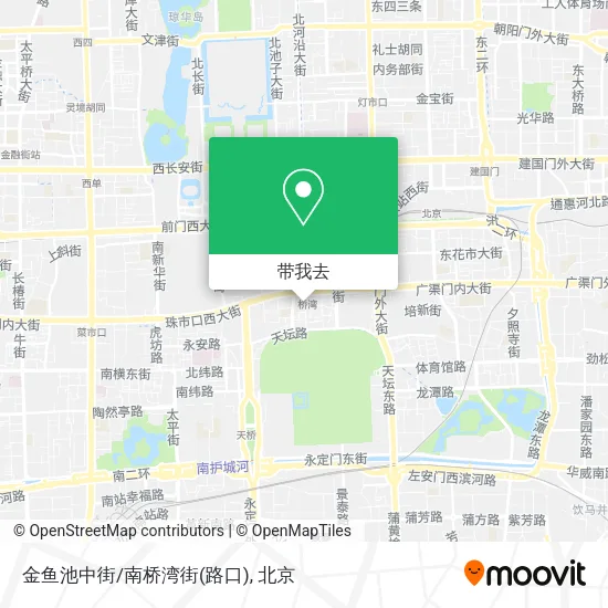 金鱼池中街/南桥湾街(路口)地图