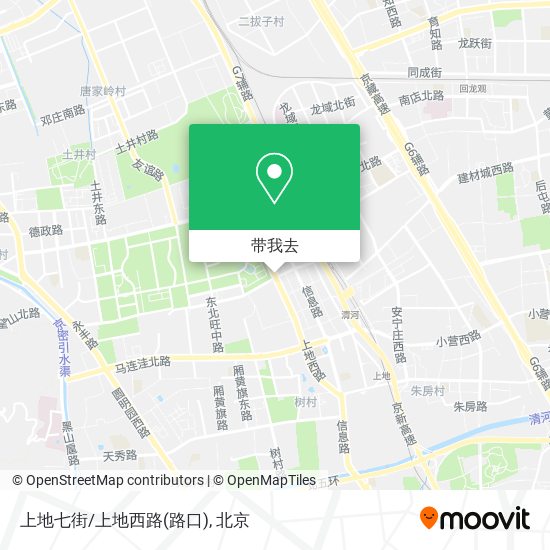 上地七街/上地西路(路口)地图
