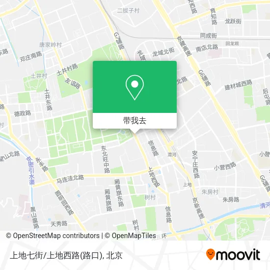 上地七街/上地西路(路口)地图