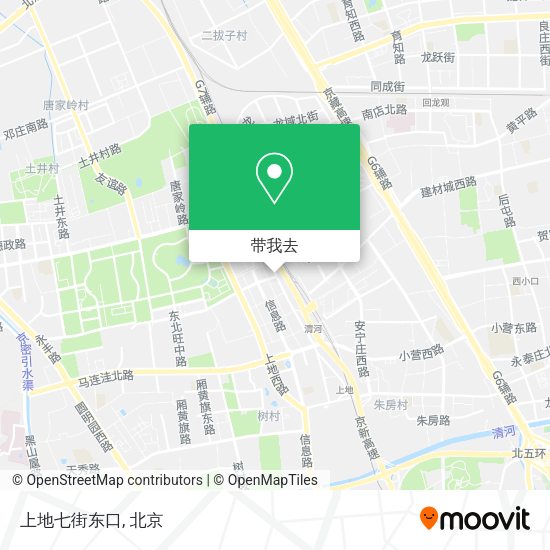 上地七街东口地图
