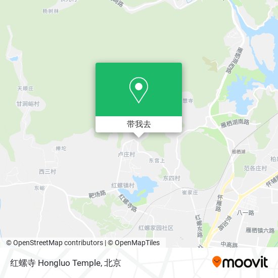 红螺寺 Hongluo Temple地图