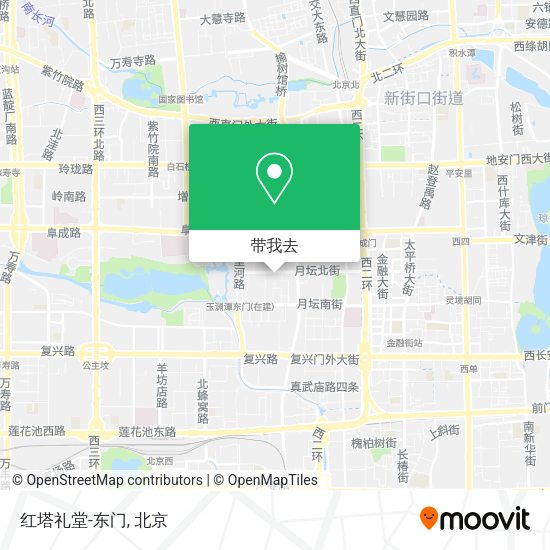 红塔礼堂-东门地图