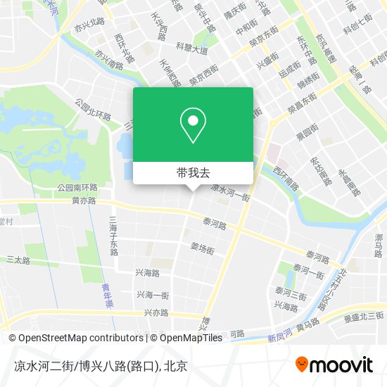 凉水河二街/博兴八路(路口)地图