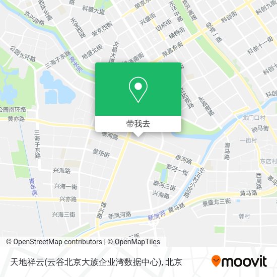 天地祥云(云谷北京大族企业湾数据中心)地图