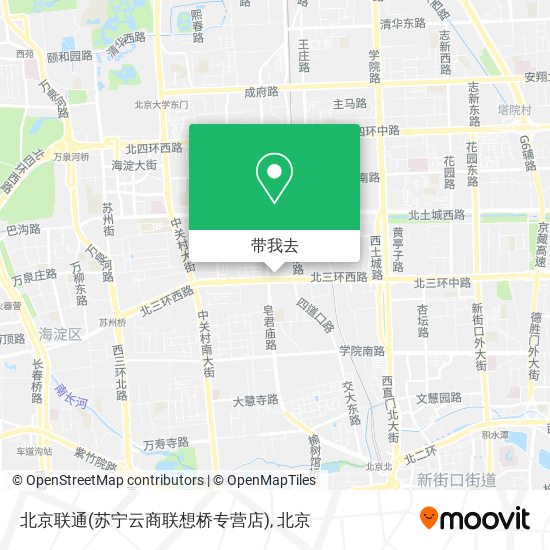 北京联通(苏宁云商联想桥专营店)地图