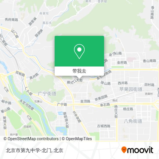 北京市第九中学-北门地图