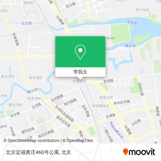北京定福黄庄460号公寓地图