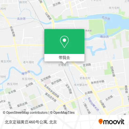 北京定福黄庄460号公寓地图