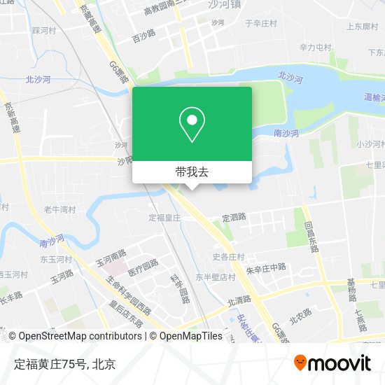 定福黄庄75号地图