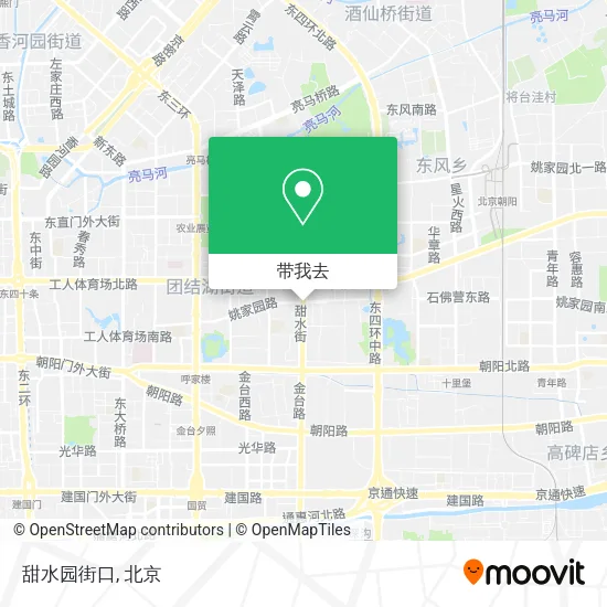 甜水园街口地图