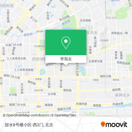 甜水8号楼小区-西2门地图