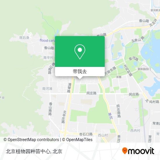 北京植物园种苗中心地图