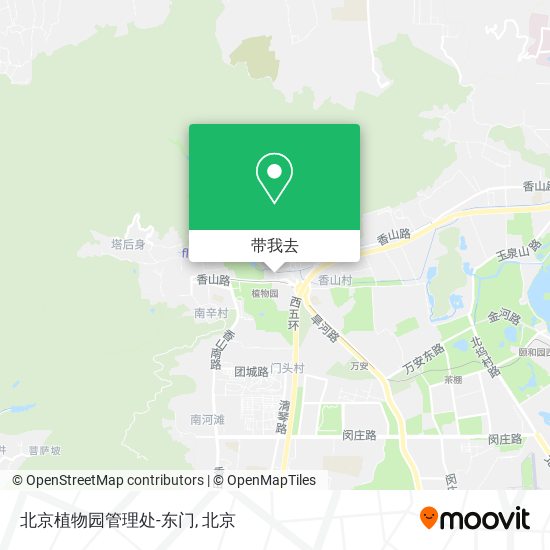 北京植物园管理处-东门地图
