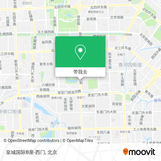 皇城国际B座-西门地图