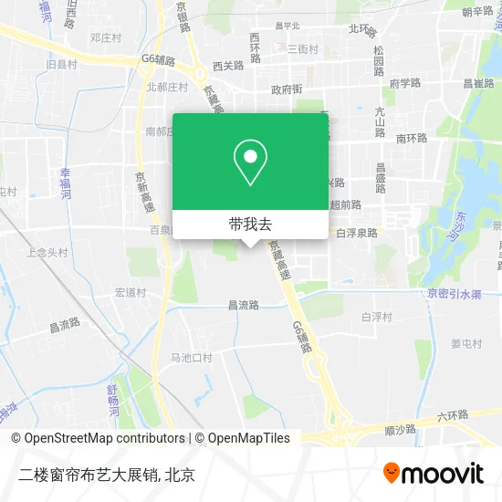 二楼窗帘布艺大展销地图