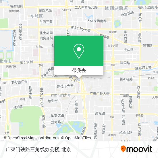 广渠门铁路三角线办公楼地图